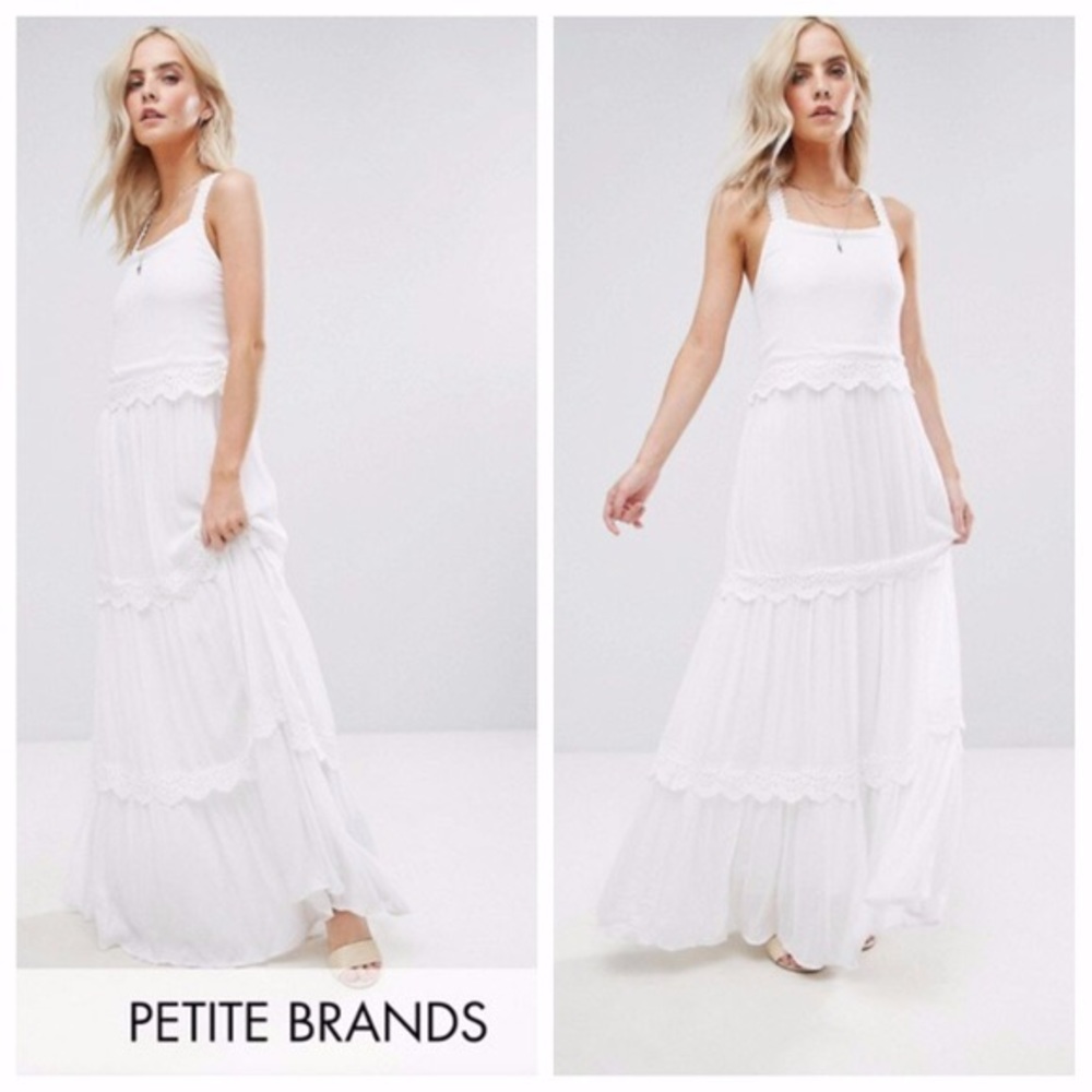 River island summer beach white maxi dress